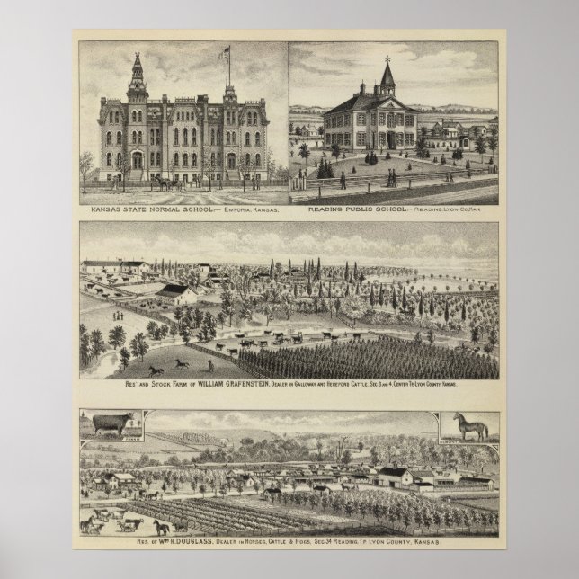 Kansas State Normal School Poster (Front)