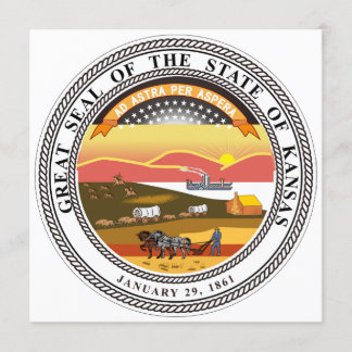 Kansas State Seal Invitation