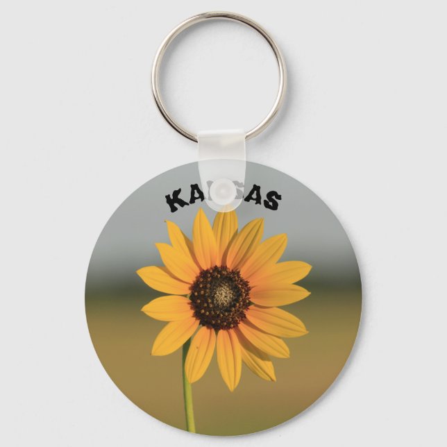 Kansas Sunflower Key Chain (Front)
