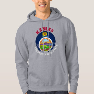 KANSAS SUNFLOWER STATE FLAG HOODIE