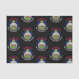 KANSAS SUNFLOWER STATE FLAG TISSUE PAPER