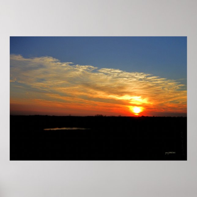 Kansas Sunset Poster (Front)