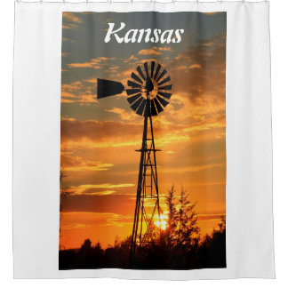 Kansas Sunset's Shower Curtain