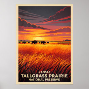 Kansas Tallgrass Prairie National Preserve V05 Poster