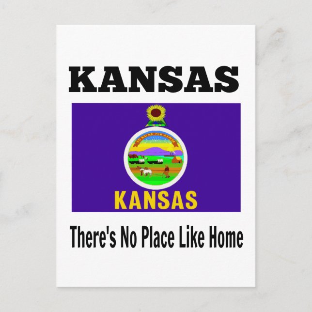 Kansas, There's No Place Like Home, Postcard (Front)