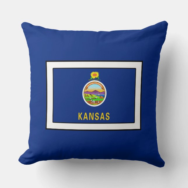 Kansas Throw Pillow (Front)
