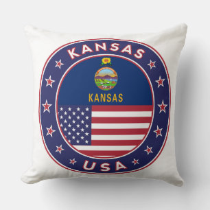 Kansas Throw Pillow