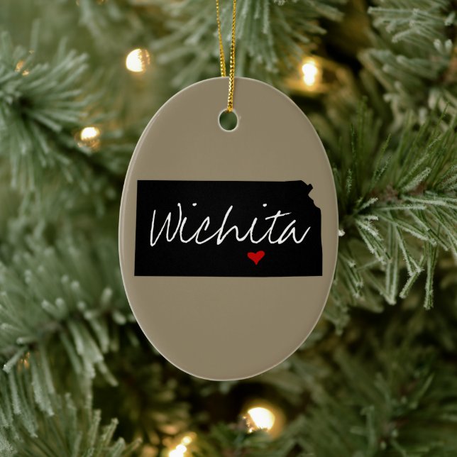 Kansas Town Ceramic Ornament (Tree)