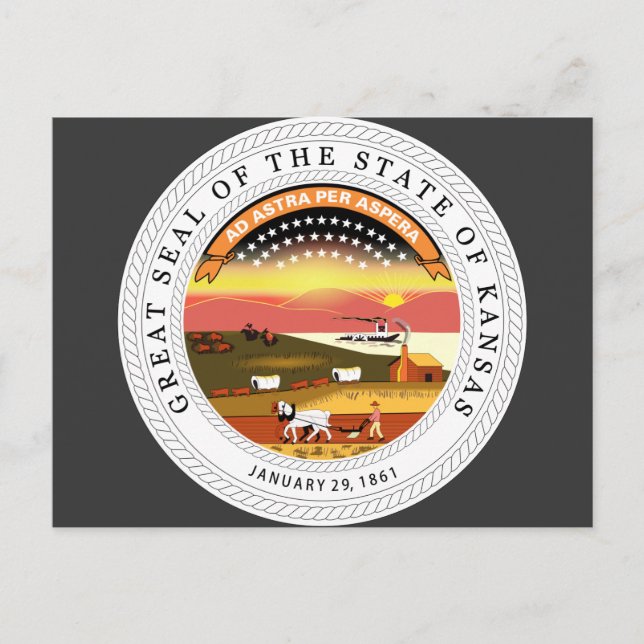 Kansas, USA Postcard (Front)