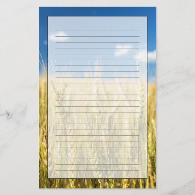 Kansas Wheat Stationery (Front)
