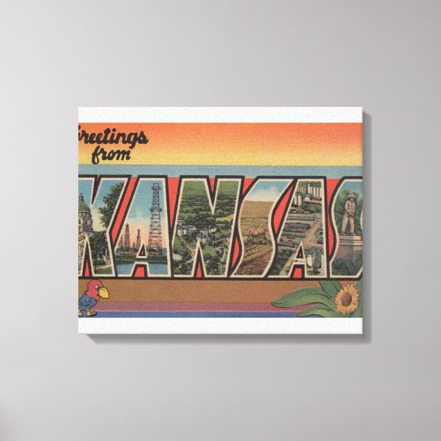 KansasLarge Letter ScenesKansas Canvas Print (Front)