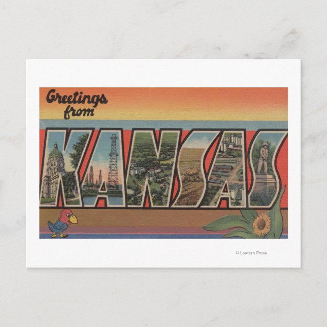 KansasLarge Letter ScenesKansas Postcard (Front)