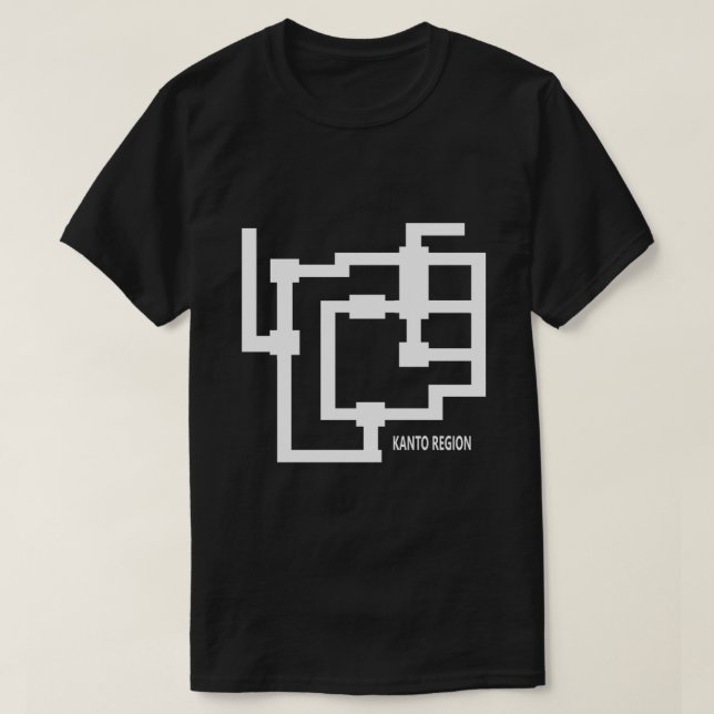 Kanto Region Map .png T-Shirt (Design Front)