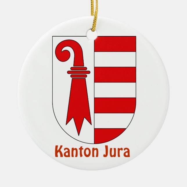 Kanton Jura*, Switzerland Christmas Ornament (Front)
