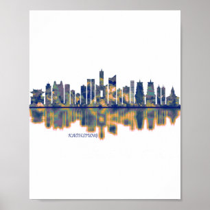 Kaohsiung City Skyline Poster