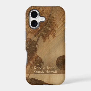 Kapaa Sunset Hawaiian Faux Koa Wood iPhone 5 Cases