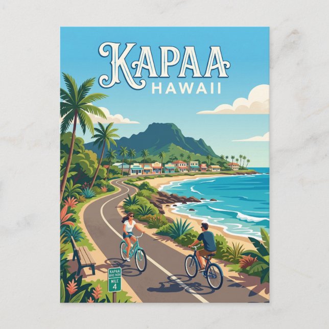 Kapaa USA Postcard (Front)