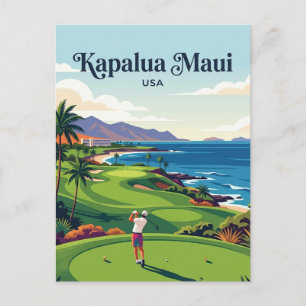 Kapalua Golf USA Postcard