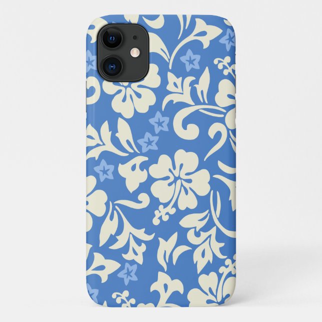 Kapalua Pareau Hawaiian Hibiscus Periwinkle Case-Mate iPhone Case (Back)