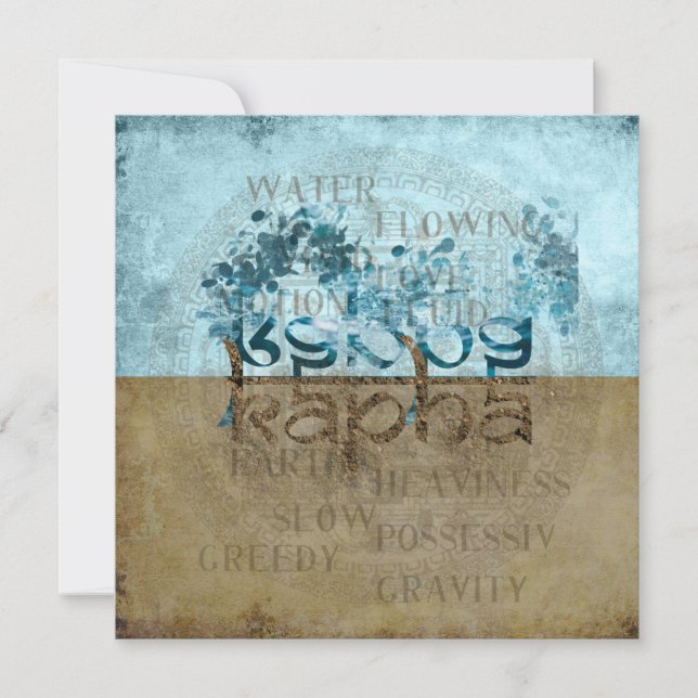 KAPHA DOSHA - Carte de voeux (Devant)