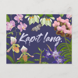 "Kapit lang" (Hang in there) Filipino Motivational Postcard