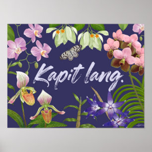 "Kapit lang" (Hang in there) Filipino Motivational Poster