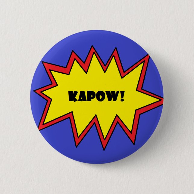 Kapow! 2 Inch Round Button (Front)