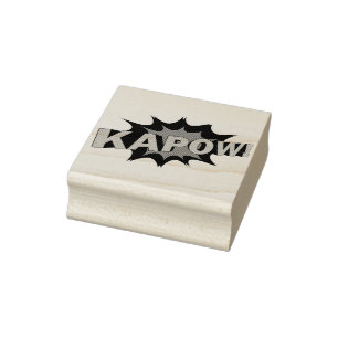 Kapow ! COMIC BOOK LETTERS Rubber Stamp