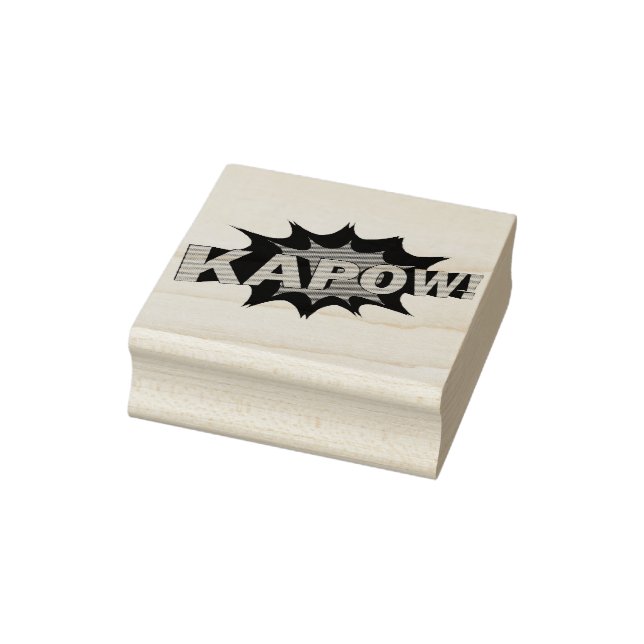 Kapow ! COMIC BOOK LETTERS Rubber Stamp (Stamp)