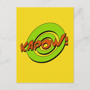 Kapow Comic Book Postcard