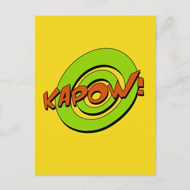 Kapow Comic Book Postcard (Front)