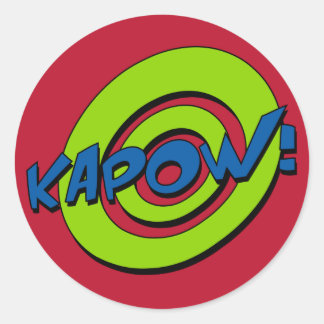 Kapow Comic Book Sticker