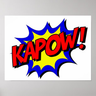 KAPOW Comic Book Style Poster