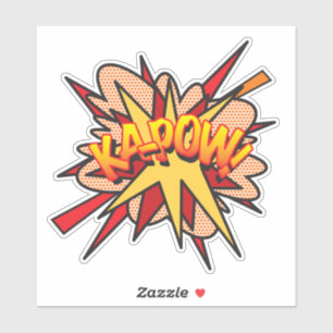KAPOW Fun Retro Comic Book Pop Art