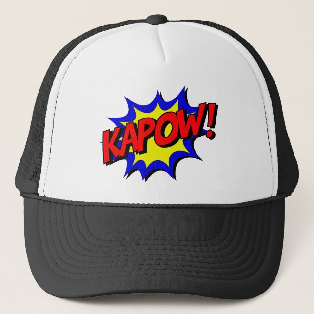 kapow trucker hat (Front)