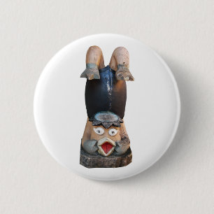 Kappa 河童 Handstand 2 Inch Round Button