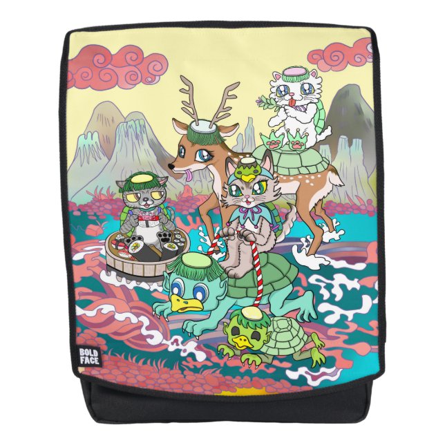 Kappa & 3 Nyann & Deer Backpack (Front)