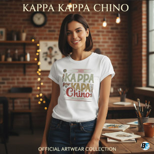 Kappa Kappa Chino Drôle T-Shirt Lover Café