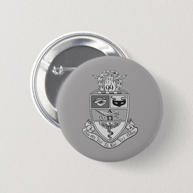 Kappa Psi Crest 2 Inch Round Button (Front & Back)