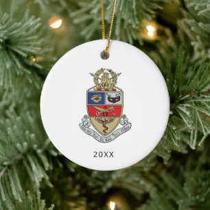 Kappa Psi Crest Ceramic Ornament