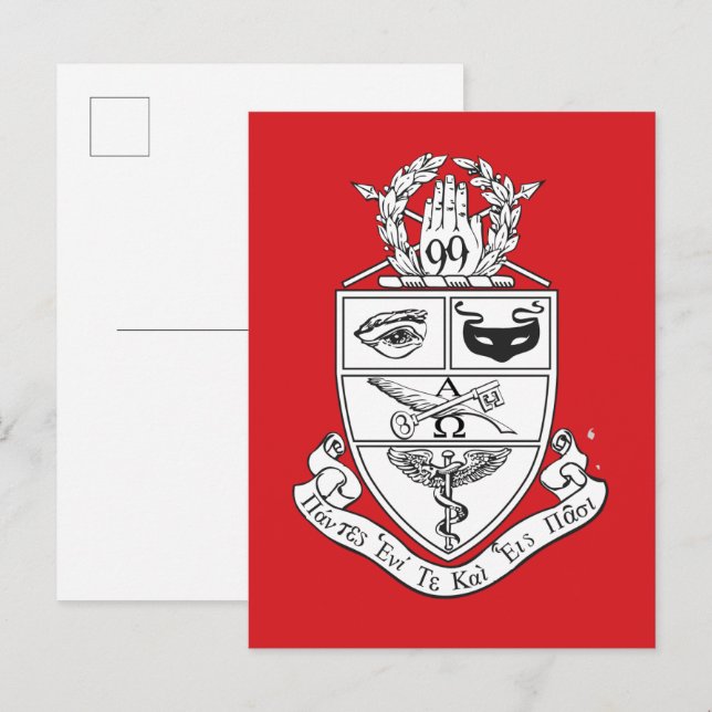 Kappa Psi Crest Postcard (Front/Back)