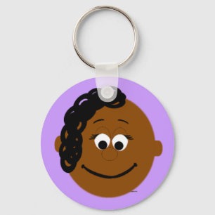 Kapskids Face Ethnic Girl Keychain
