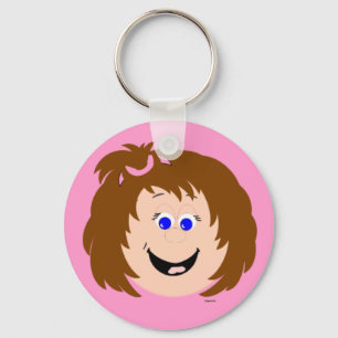 Kapskids Lil Girls Face Keychain