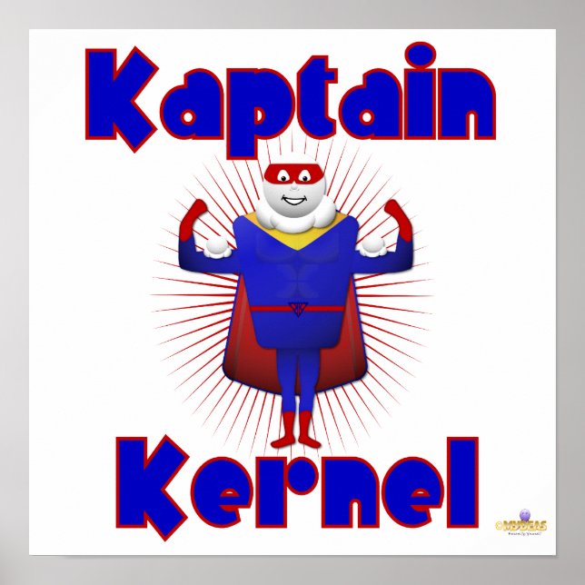 Kaptain Kernel Popcorn Superhero Poster (Front)