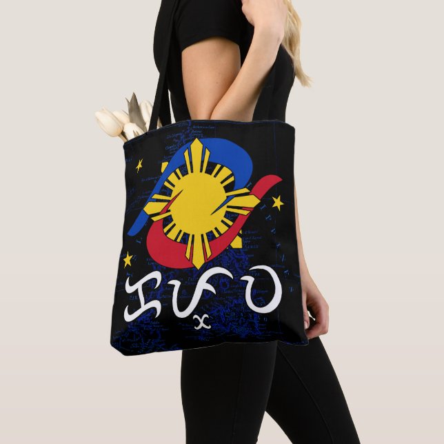 Kapwa (Baybayin script) Tote Bag (Close Up)