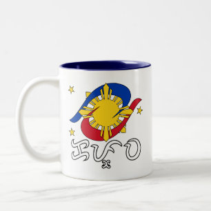 Kapwa (Baybayin script) Two-Tone Coffee Mug