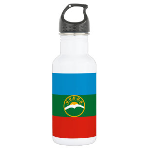 Karachay Cherkessia Flag 532 Ml Water Bottle