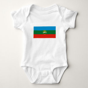Karachay Cherkessia Flag Baby Bodysuit