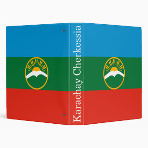 Karachay Cherkessia Flag Binder