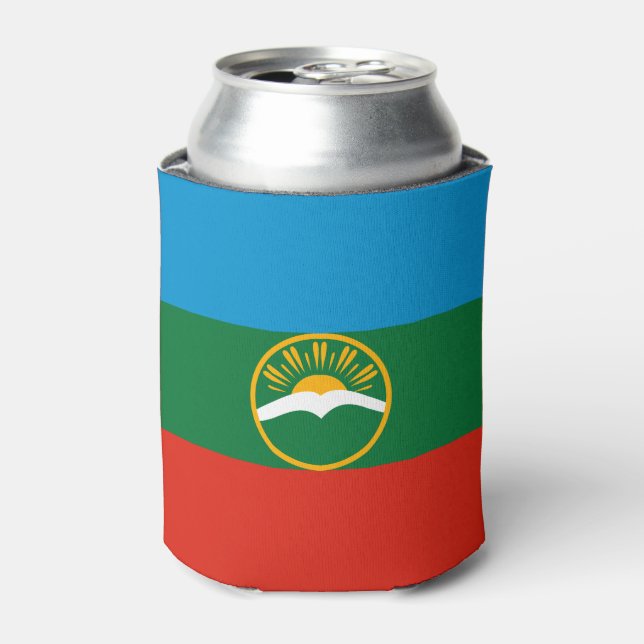 Karachay Cherkessia Flag Can Cooler (Can Front)
